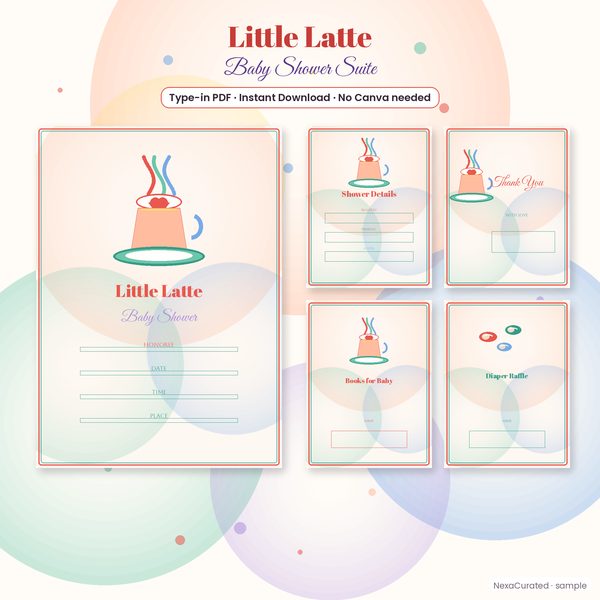 Little Latte Baby Shower Suite