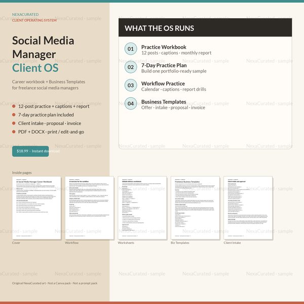 Social Media Manager Client OS