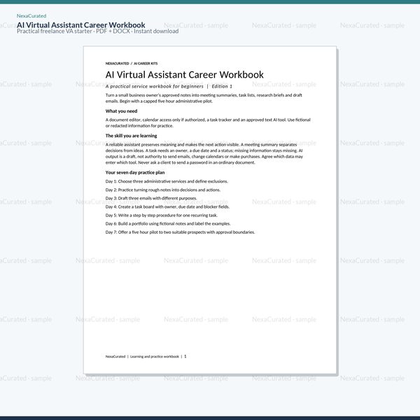 VA Career Workbook